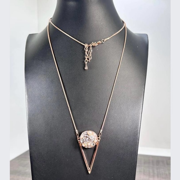 NWOT Ginger Snaps Rose Gold Necklace - Picture 1 of 8